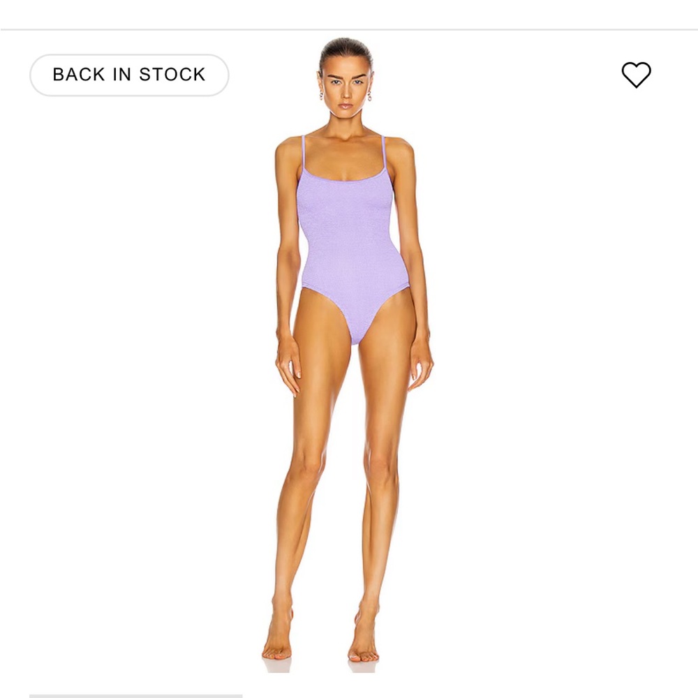 Hunza G Pamela Lilac One Piece Swimsuit